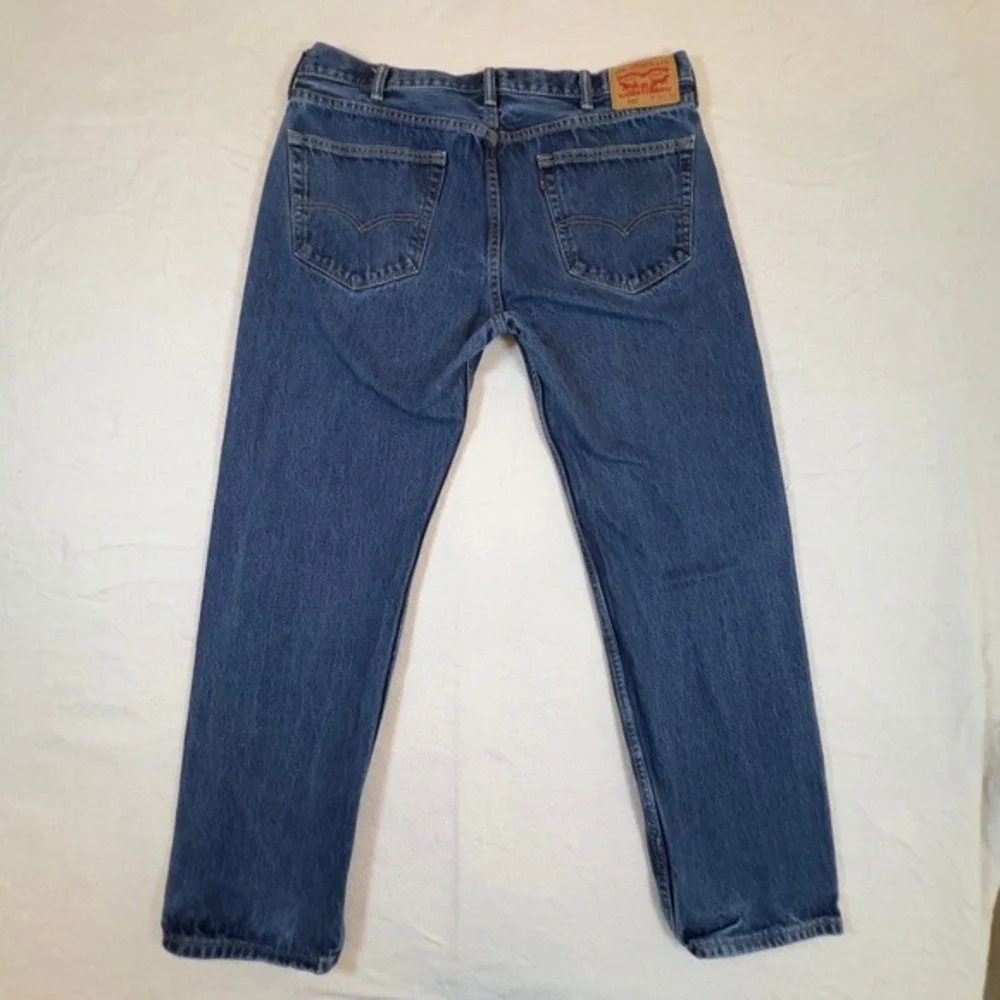 Levi's 505 Jeans Mens Size‎ W38xL32 Regular Fit Dark Wash Denim Pants
